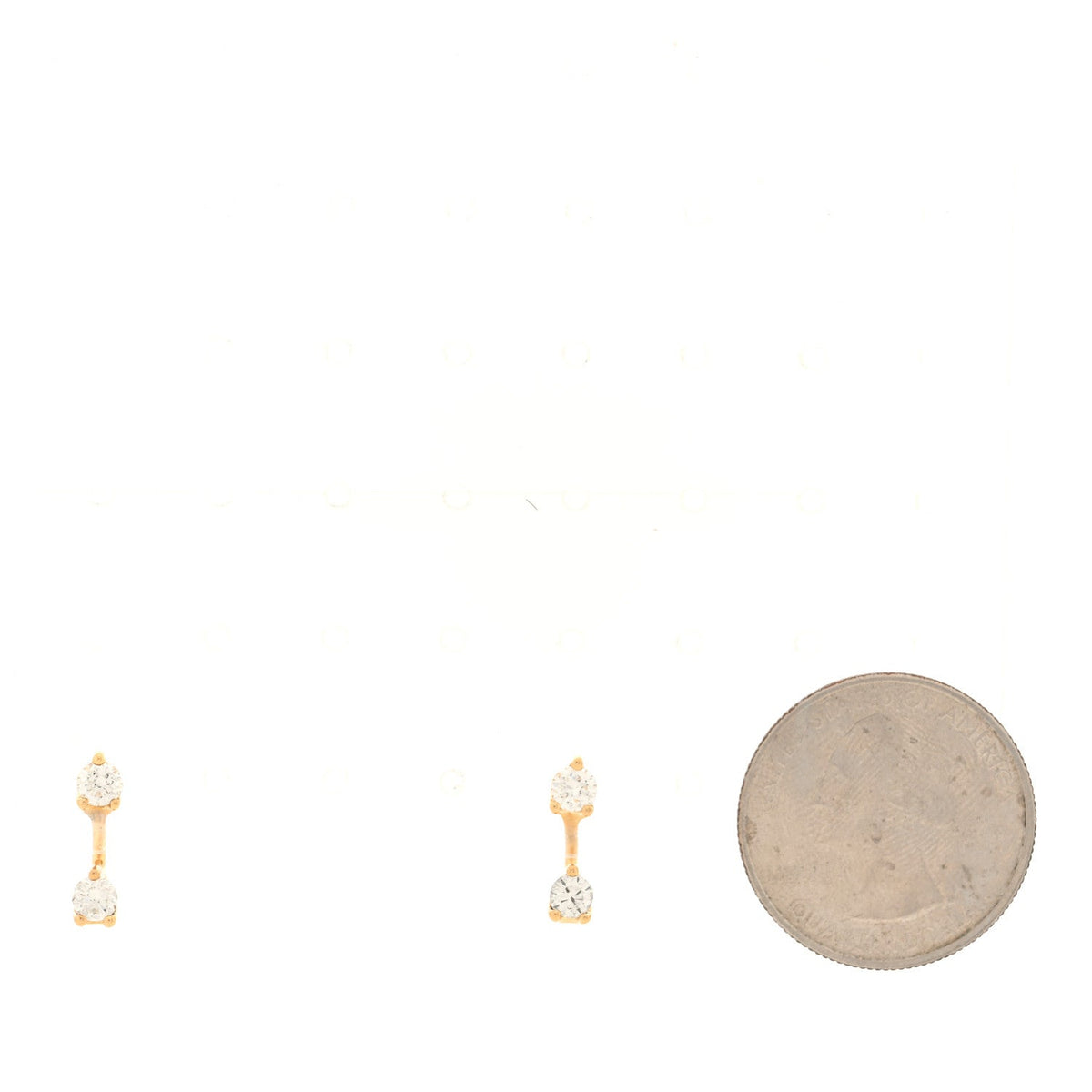 18K Yellow Gold Diamond Orbit Earrings