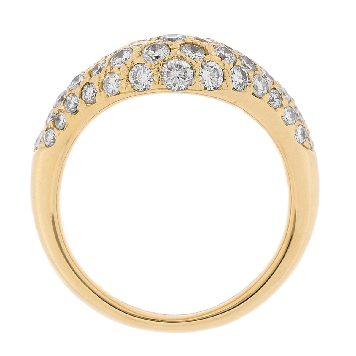 18K Yellow Gold Diamond 1.23ctw Ring 50 5.5