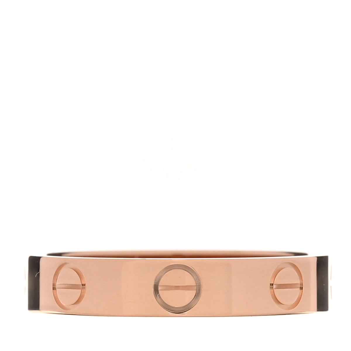 18K Pink Gold 3.5mm LOVE Wedding Band Ring 53 6.5