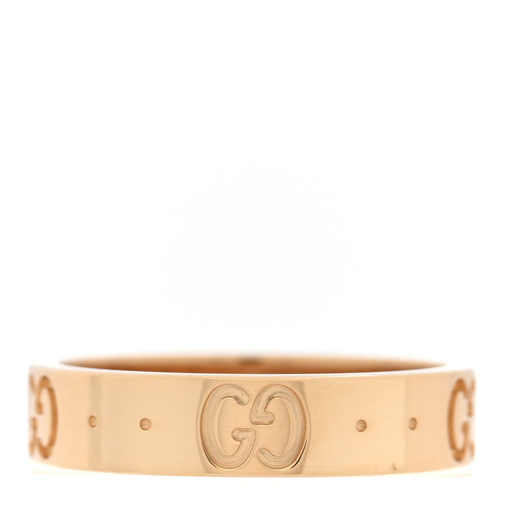 18K Yellow Gold 4mm Icon Thin Band Ring 48 4.5