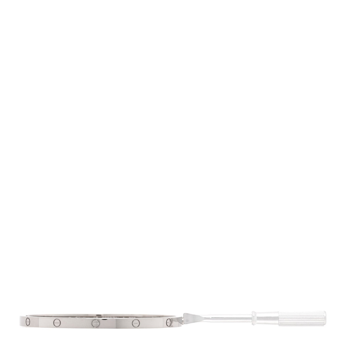 18K White Gold Small LOVE Bracelet 16