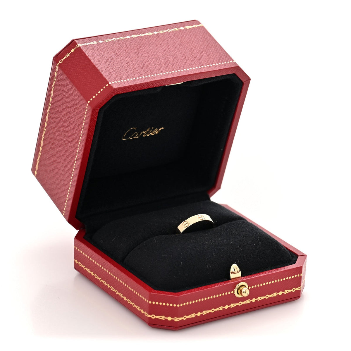 18K Yellow Gold 3.5mm LOVE Wedding Band Ring 50 5.25
