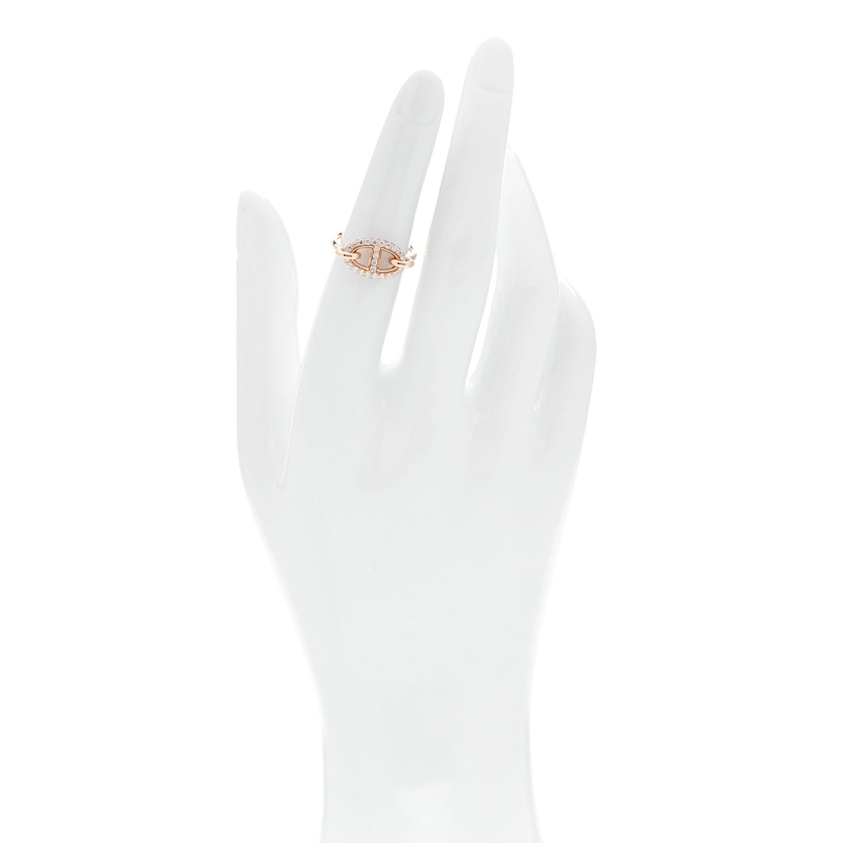 18K Rose Gold Diamond Farandole Ring 50 5.25
