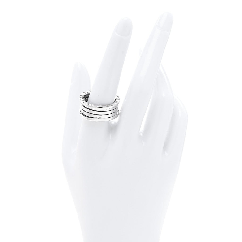 18K White Gold B.Zero1 Three-Band Ring 61 9.5