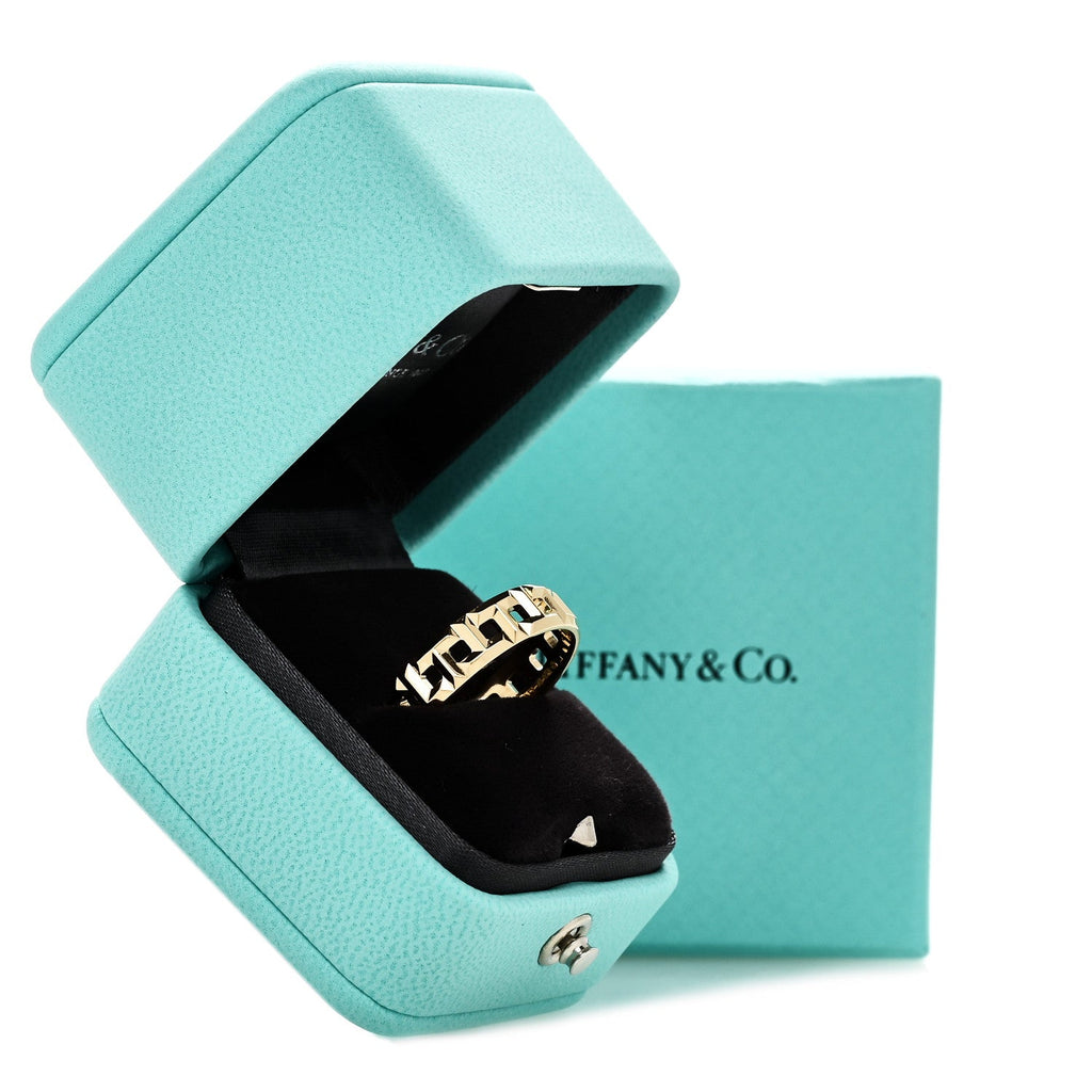 18K Yellow Gold T True Wide Ring 61 9.5