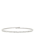 18K White Gold Diamond Classic Half Baguette Choker Necklace