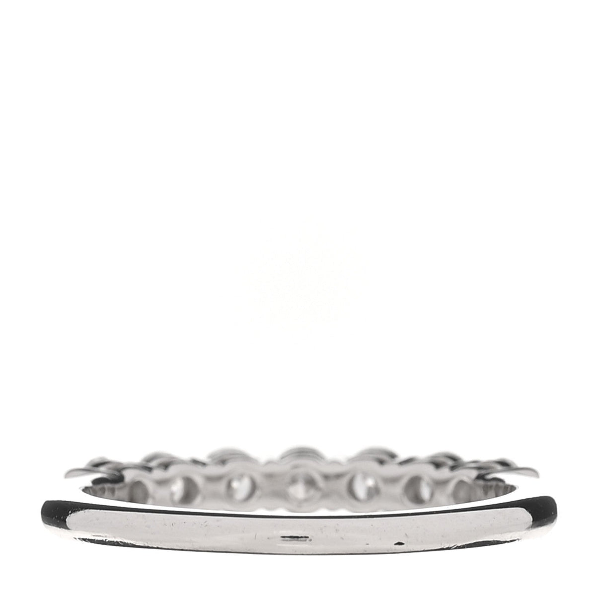 Platinum Diamond 3mm Tiffany Forever Half Circle Band Ring 53 6.5