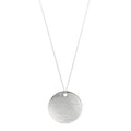 Sterling Silver Notes Round Pendant Necklace
