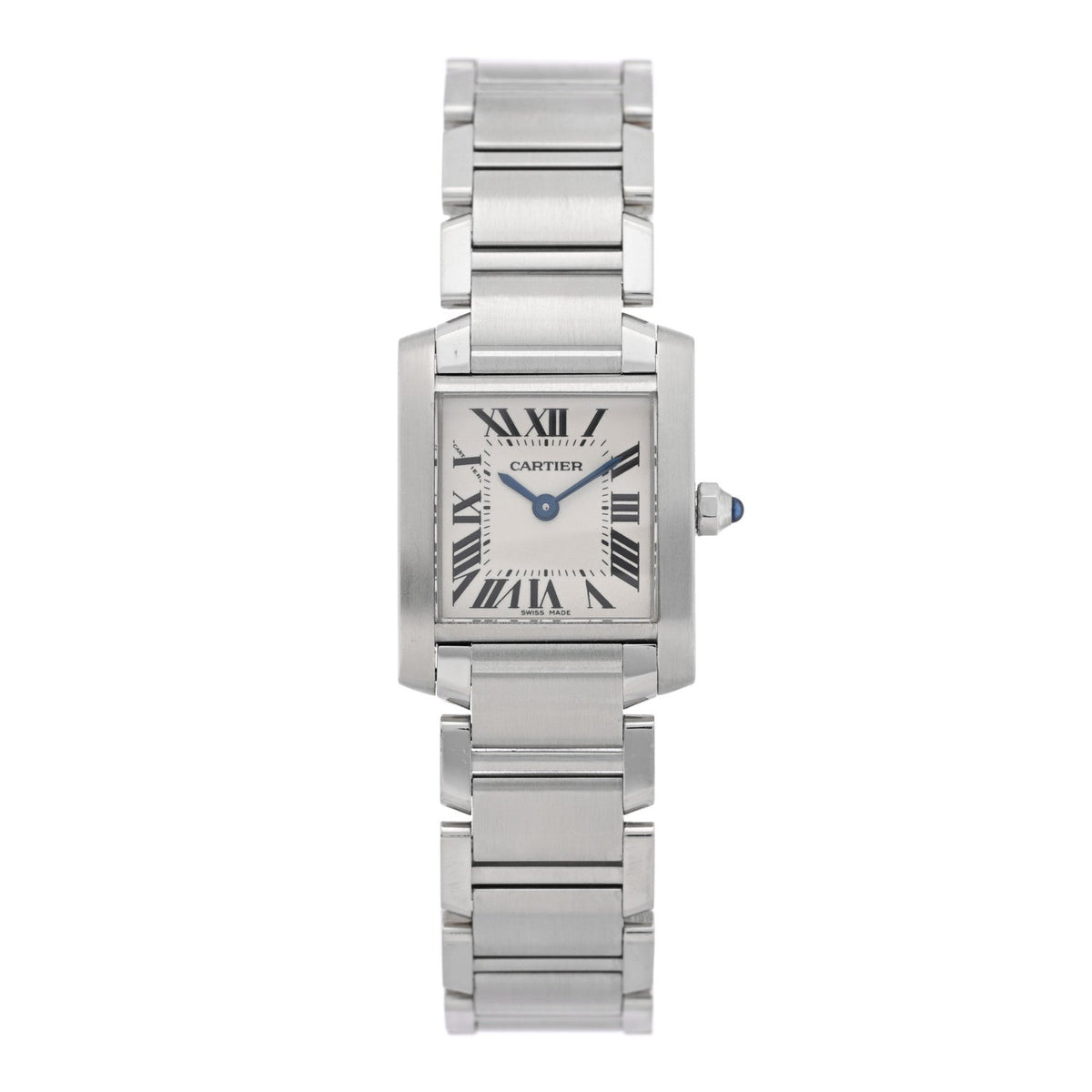 Stainless Steel 20mm Tank Francaise Quartz Watch