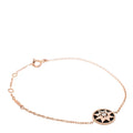 18K Rose Gold Diamond Black Onyx Rose Des Vents Bracelet