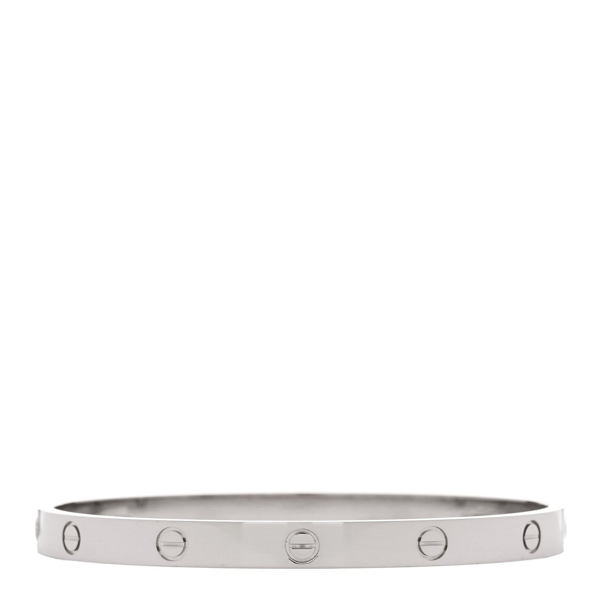 18K White Gold LOVE Bracelet 20
