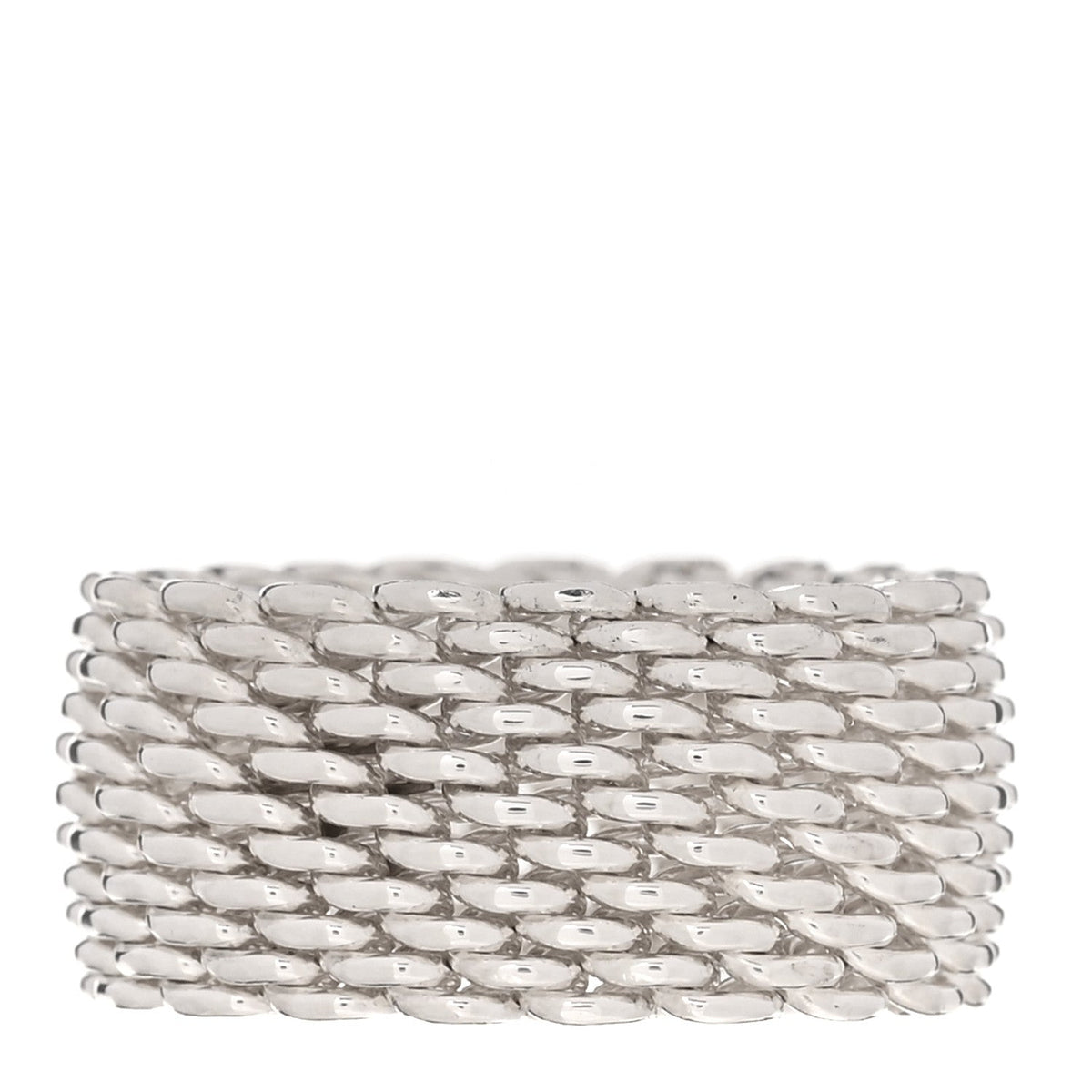 Sterling Silver Somerset Mesh Ring 54 6.75