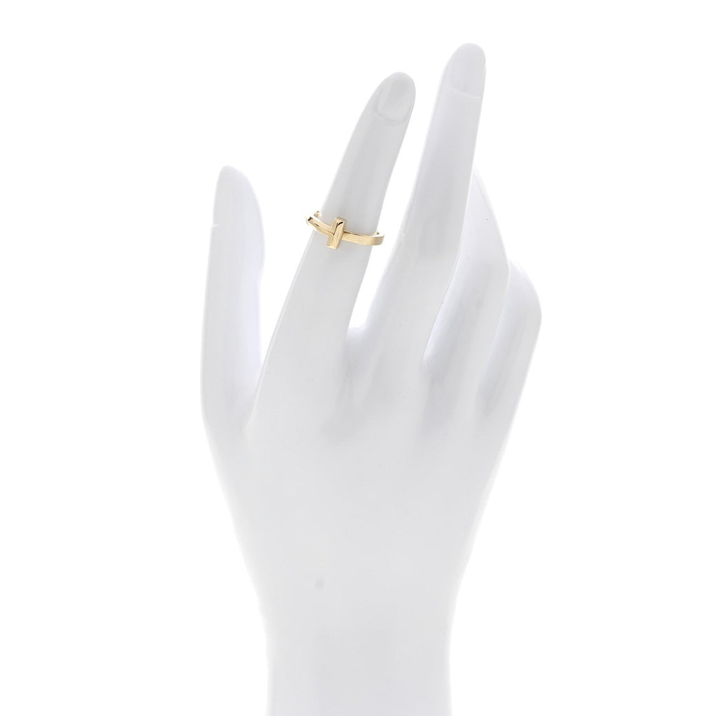 18K Yellow Gold T T1 Ring 49 5