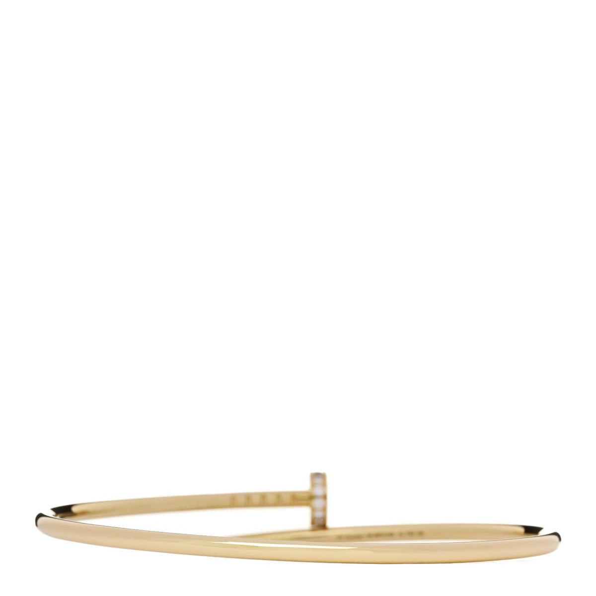18K Yellow Gold Diamond Small Juste Un Clou Bracelet 18