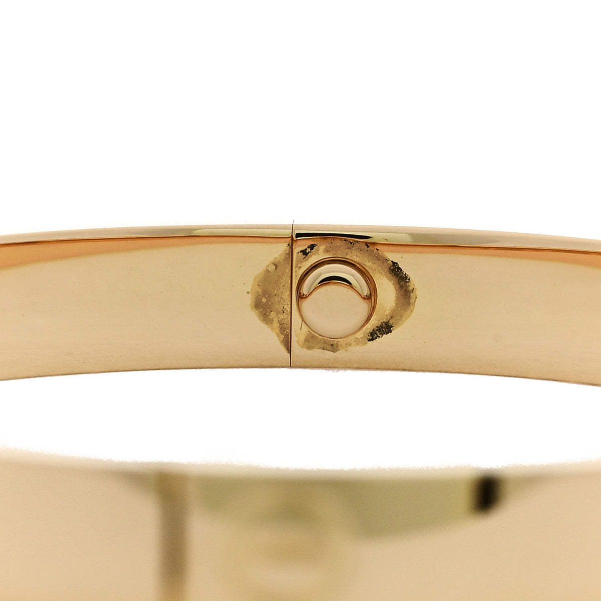 18K Yellow Gold LOVE Single Screw Bracelet 17
