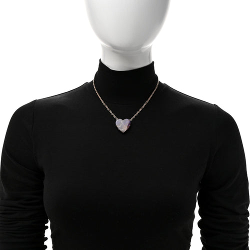 18K Rose Gold Boulder Opal One of a Kind Love Pendant Necklace