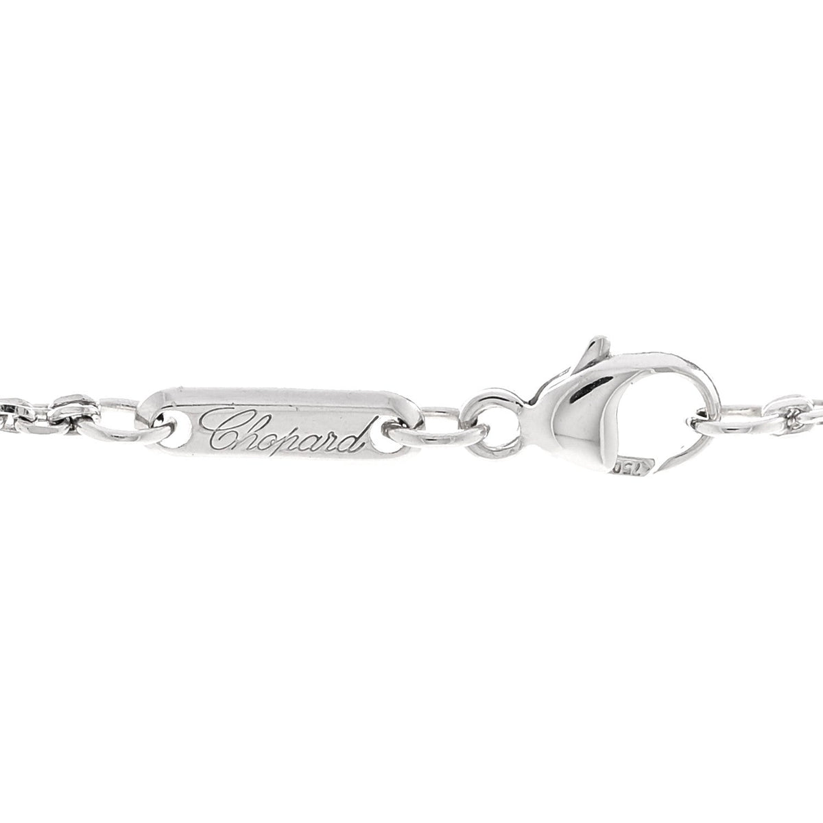 18K White Gold Diamond Happy Spirit Pendant Necklace