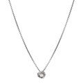 Sterling Silver Diamond 8mm Petite Infinity Pendant Necklace