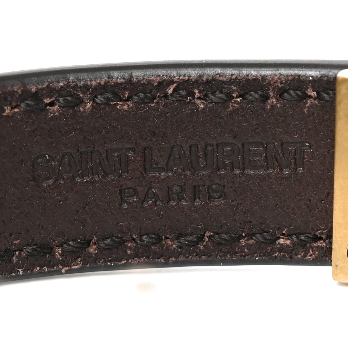Calfskin Cassandre Bracelet L Dark Brown Chocolate