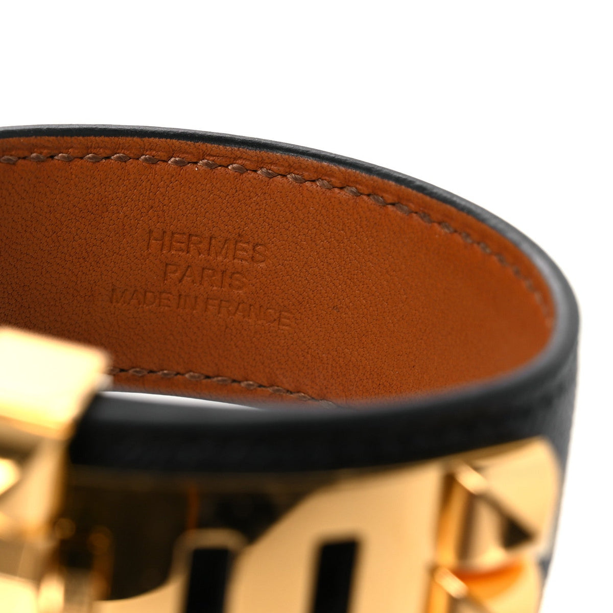Madame Calfskin Collier de Chien CDC 24 Bracelet T2 Black