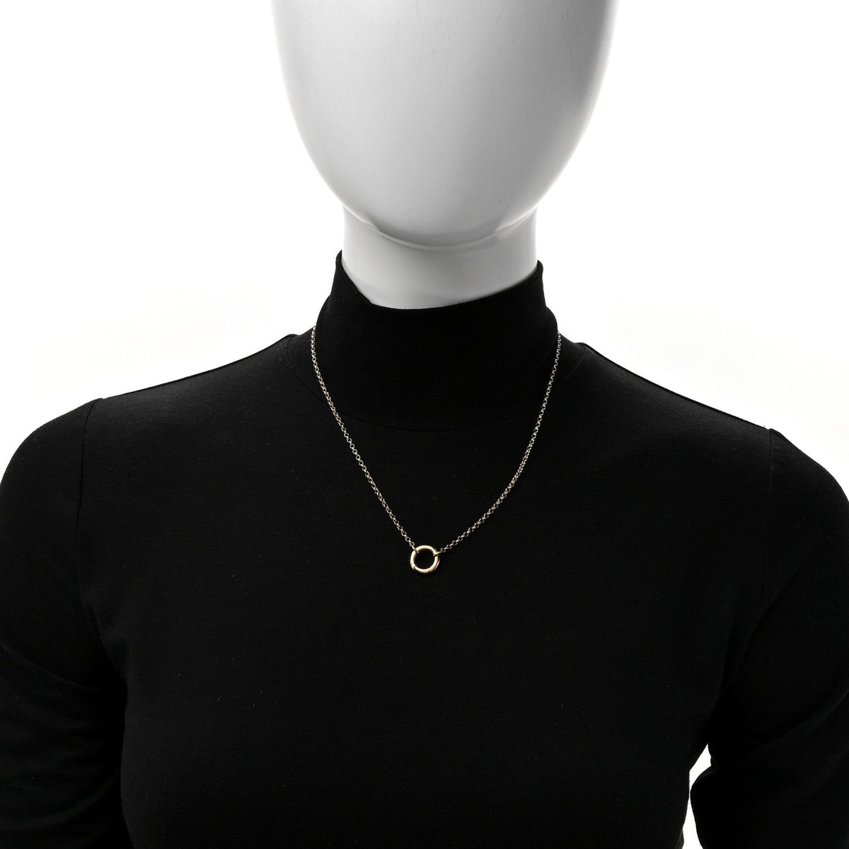 18K Yellow Gold Small Belcher Chain Chubby Annex Link Necklace