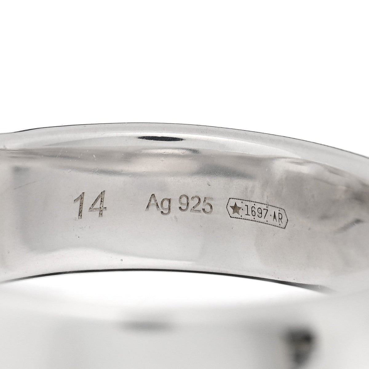 Sterling Silver Interlocking G Ring 54 6.75