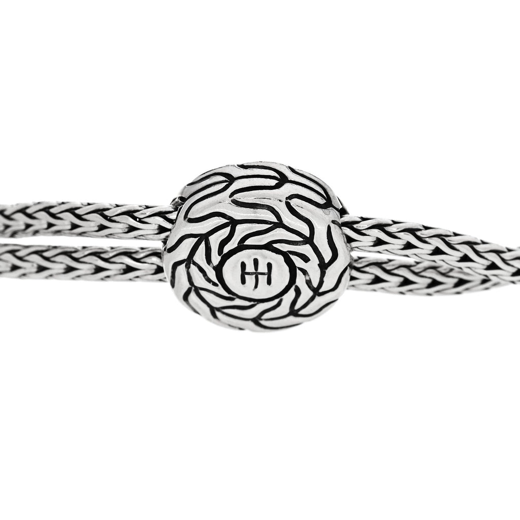 Sterling Silver Moonstone Classic Chain Pull Through Bracelet