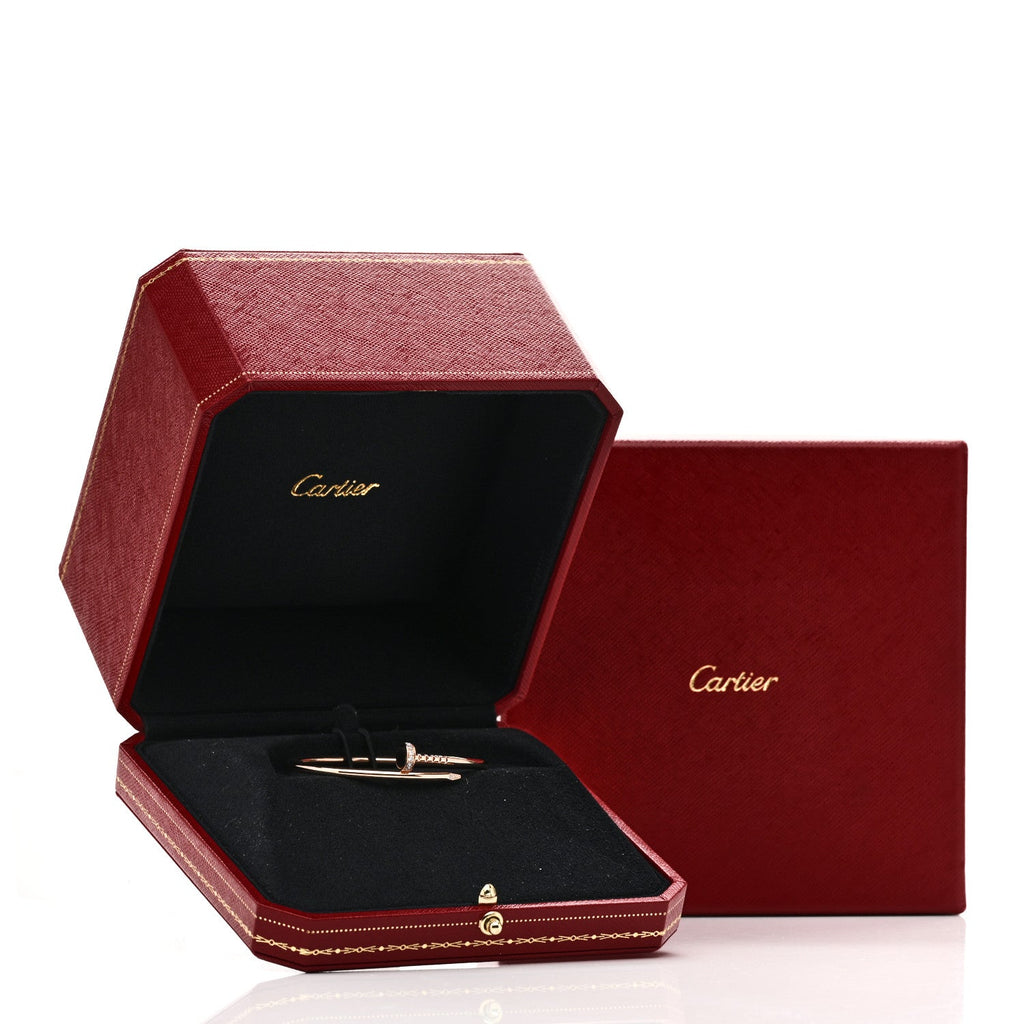 18K Pink Gold Diamond Small Juste Un Clou Bracelet 15