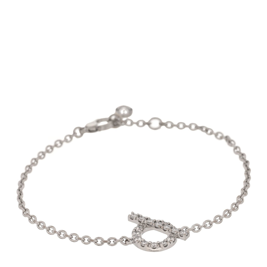 18K White Gold Diamond Finesse Bracelet XS
