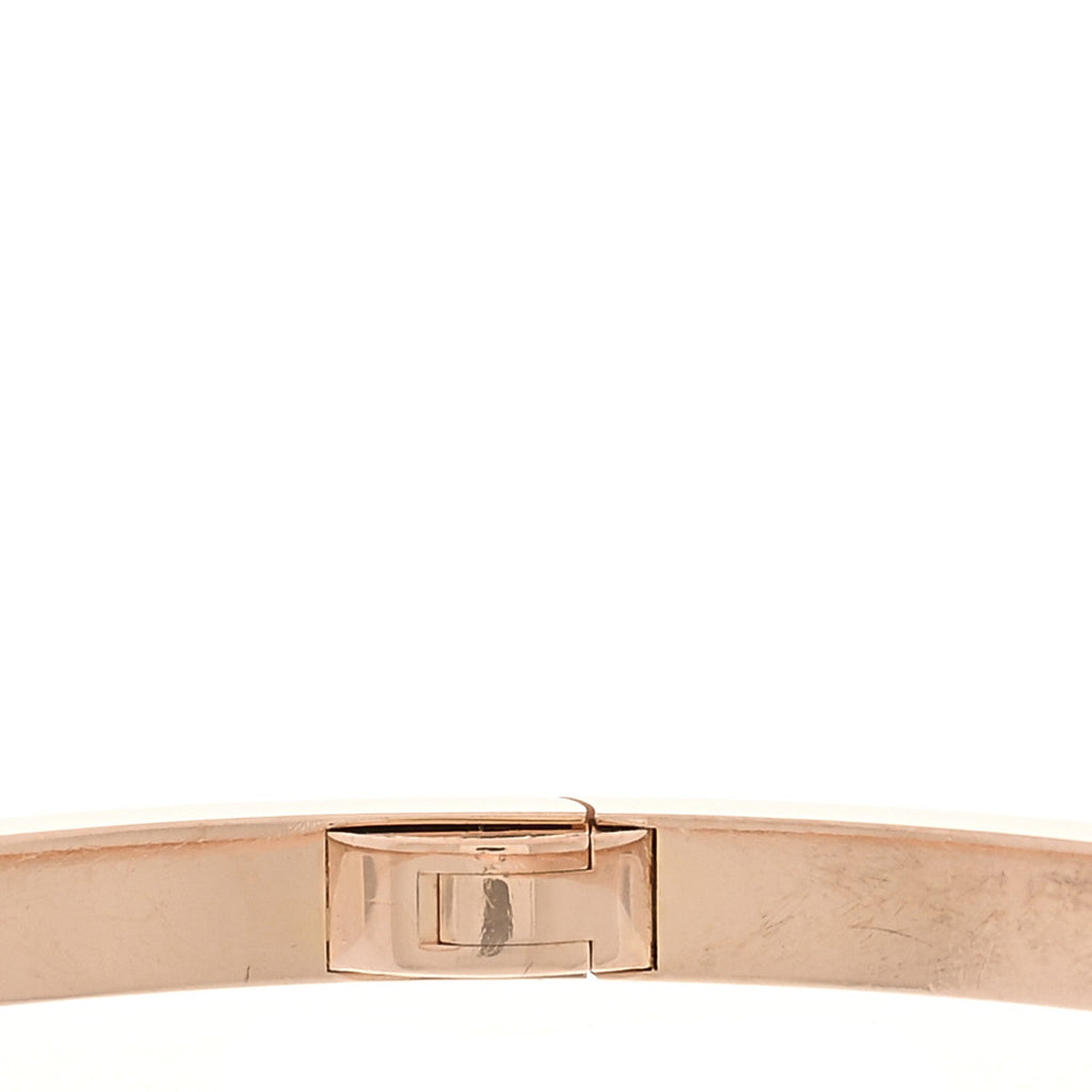 18K Pink Gold 6 Diamond Small LOVE Bracelet 19