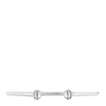 18K White Gold Diamond Thin Possession Open Bangle Bracelet