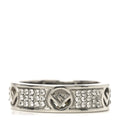 Metal Crystal F is Fendi Ring L Silver