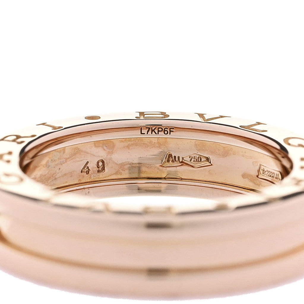 18K Rose Gold B.Zero1 One-Band Ring 49 5