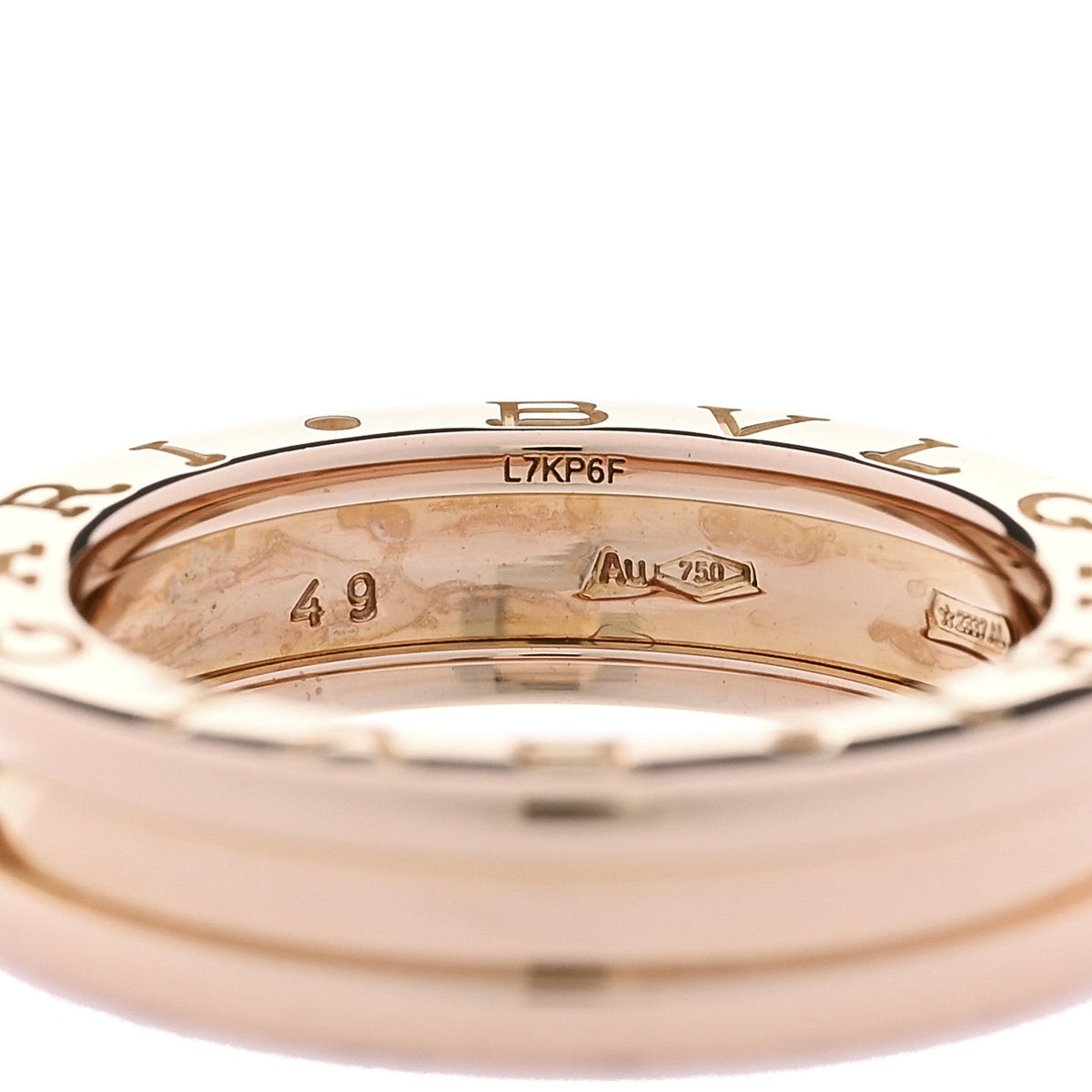 18K Rose Gold B.Zero1 One-Band Ring 49 5