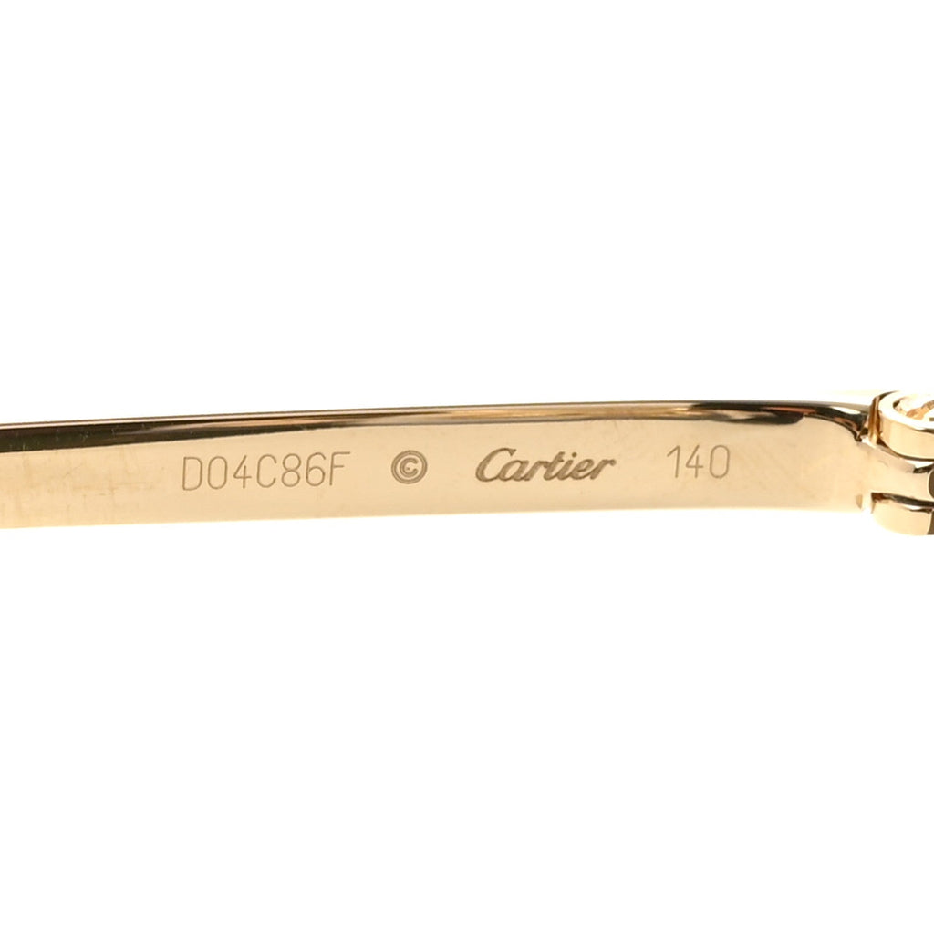 Panthere De Cartier Round Sunglasses CT0022S Gold