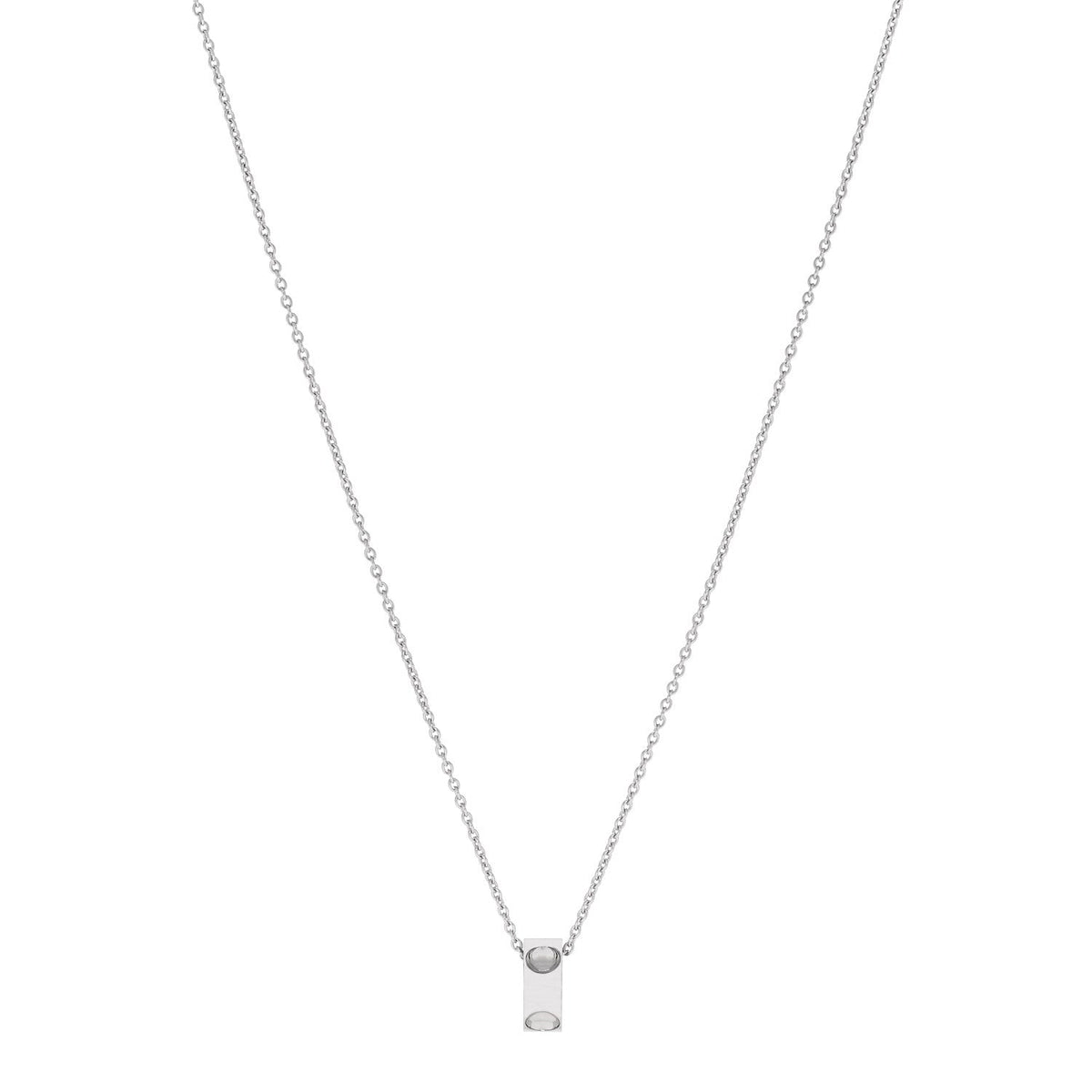 18K White Gold Empreinte Pendant Necklace