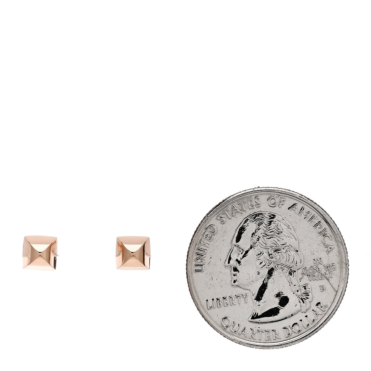18K Rose Gold Clou d'H Stud Earrings