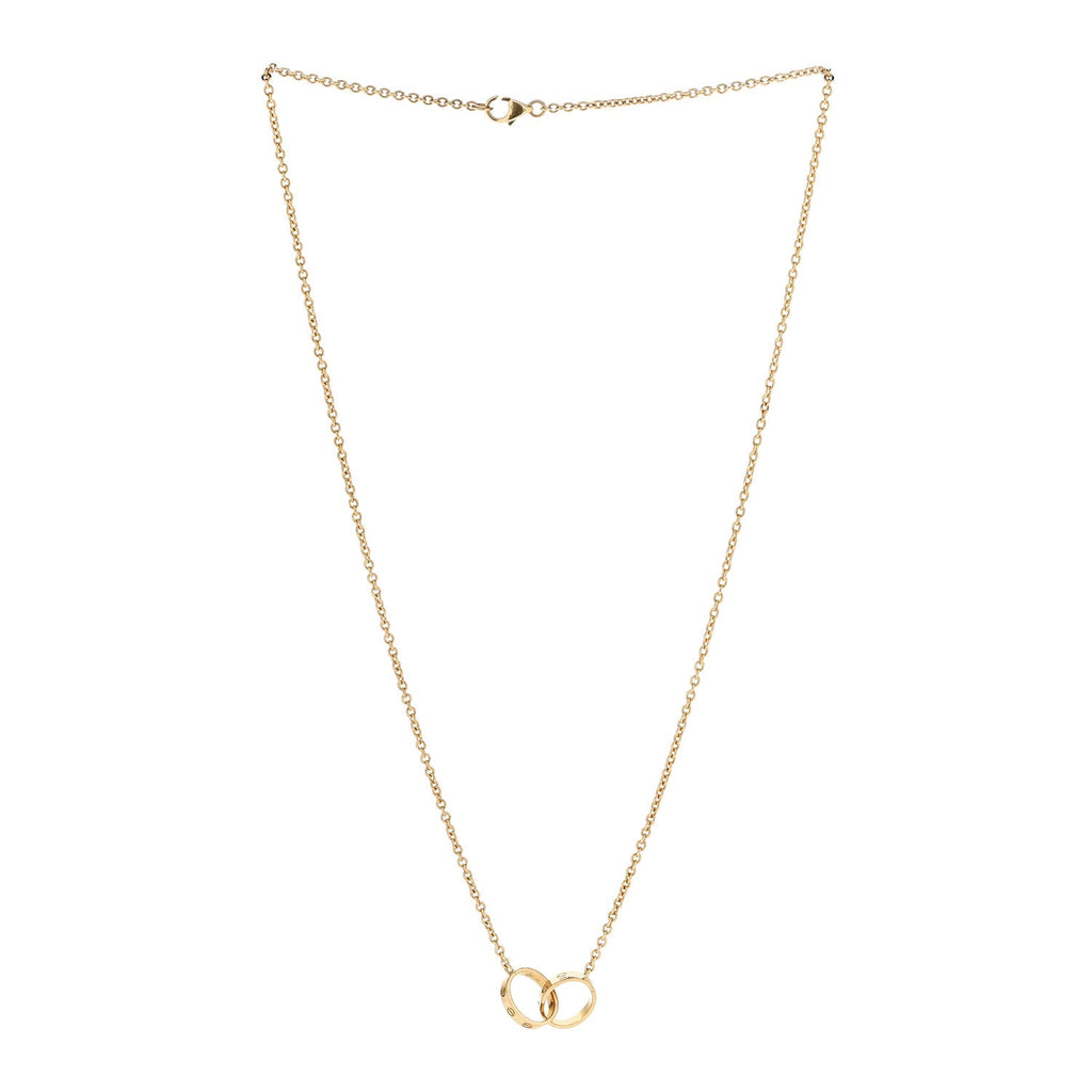 18K Yellow Gold Interlocking LOVE Necklace
