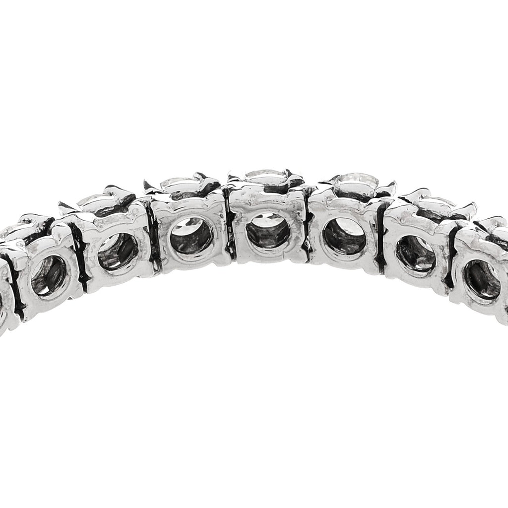 14K White Gold Diamond 7.42ctw Tennis Bracelet