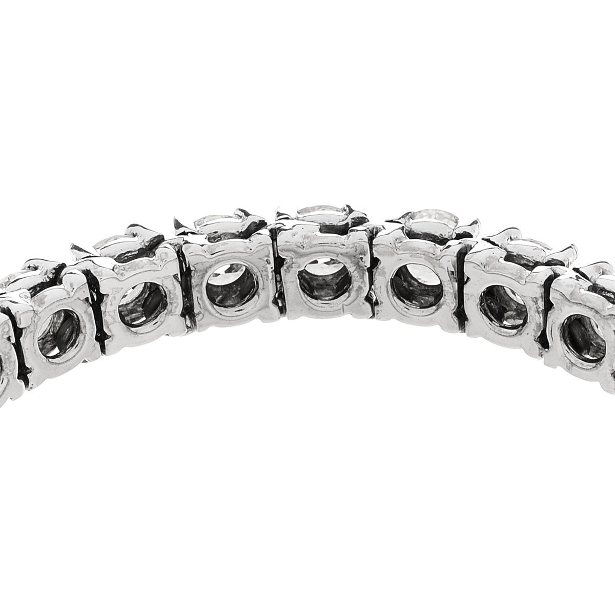 14K White Gold Diamond 7.42ctw Tennis Bracelet