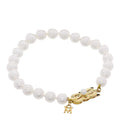 18K Yellow Gold Akoya Cultured Pearl 6.5-7mm Strand Bracelet