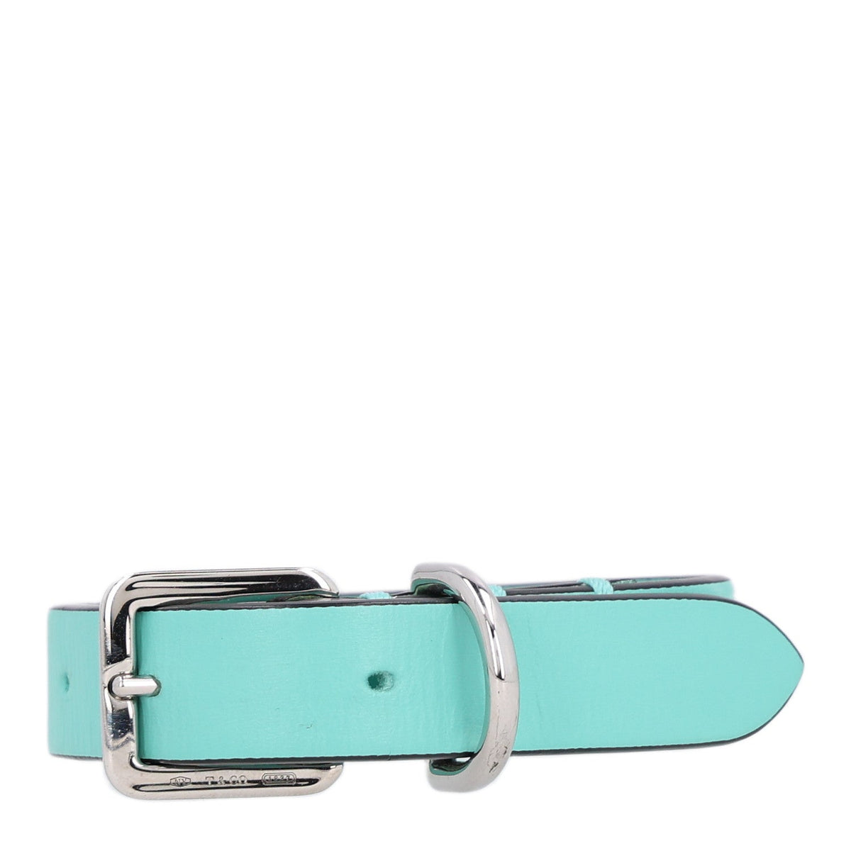 Calfskin Return to Tiffany XS Pet Collar Blue