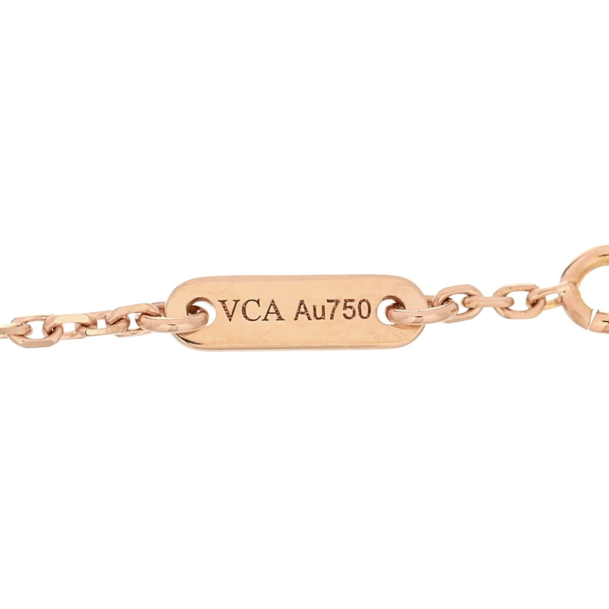 18K Rose Gold Carnelian Sweet Alhambra Bracelet