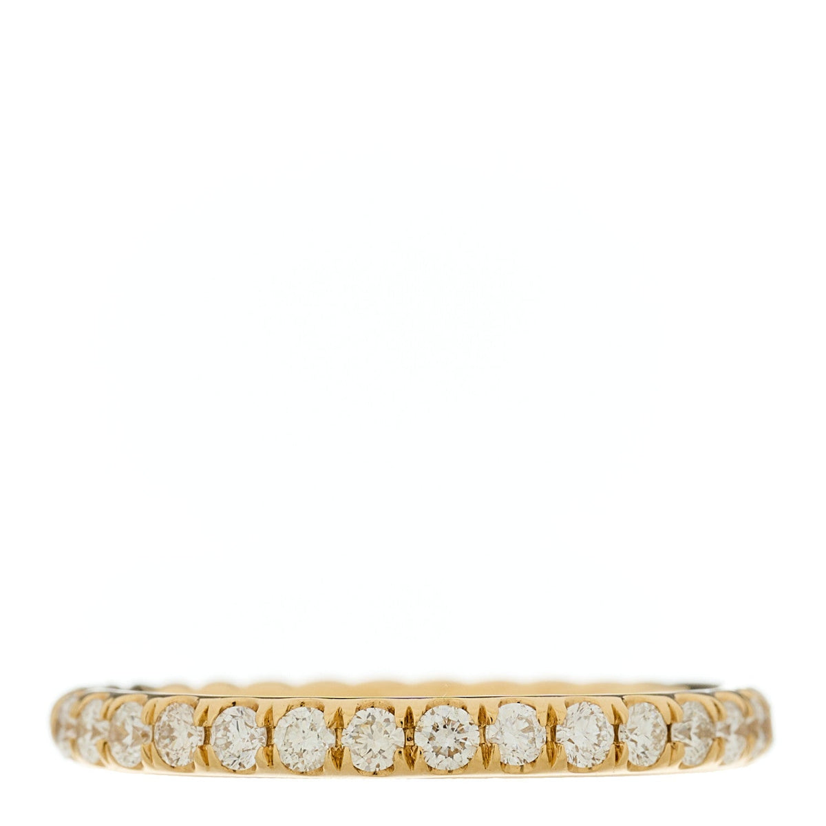 18K Yellow Gold Diamond 2mm Cable Collectibles Band Ring 50 5.5
