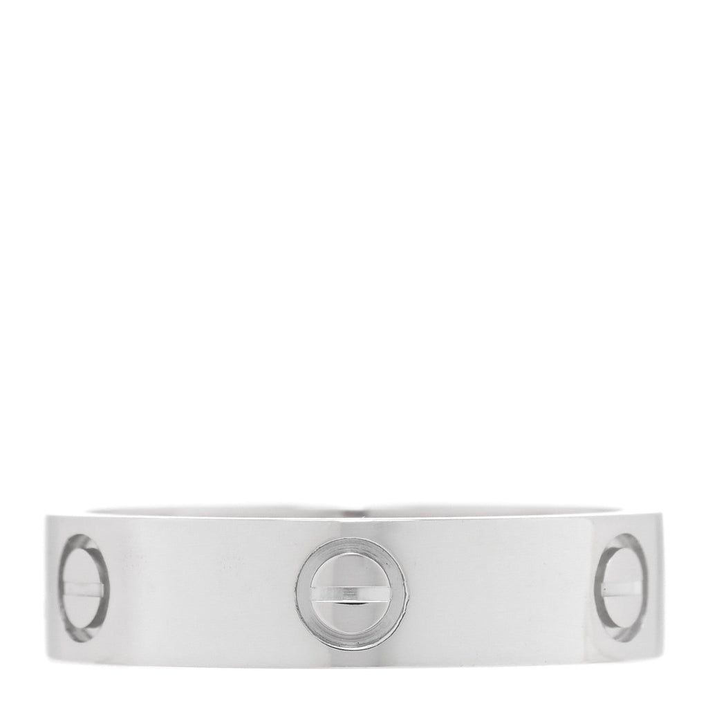 Platinum 5.5mm LOVE Ring 63 10.5