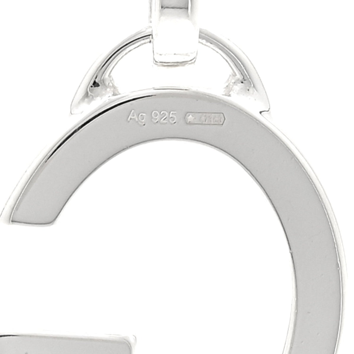 Sterling Silver G Pendant Necklace