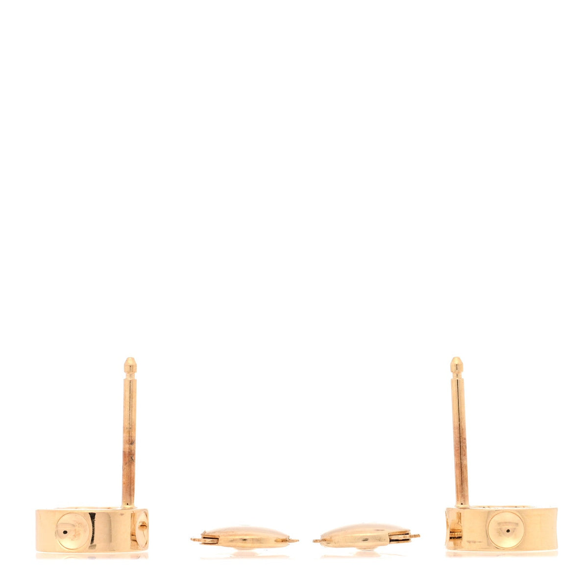 18K Yellow Gold Empreinte Ear Studs Earrings