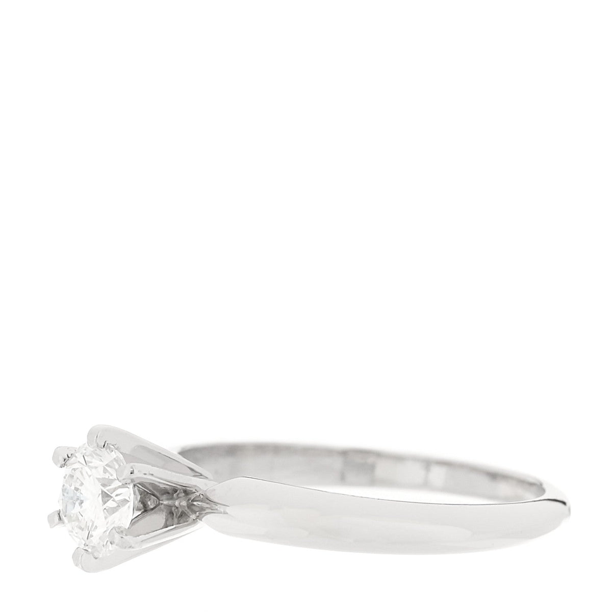 Platinum Diamond .50ct Solitaire Engagement Ring 50 5.5
