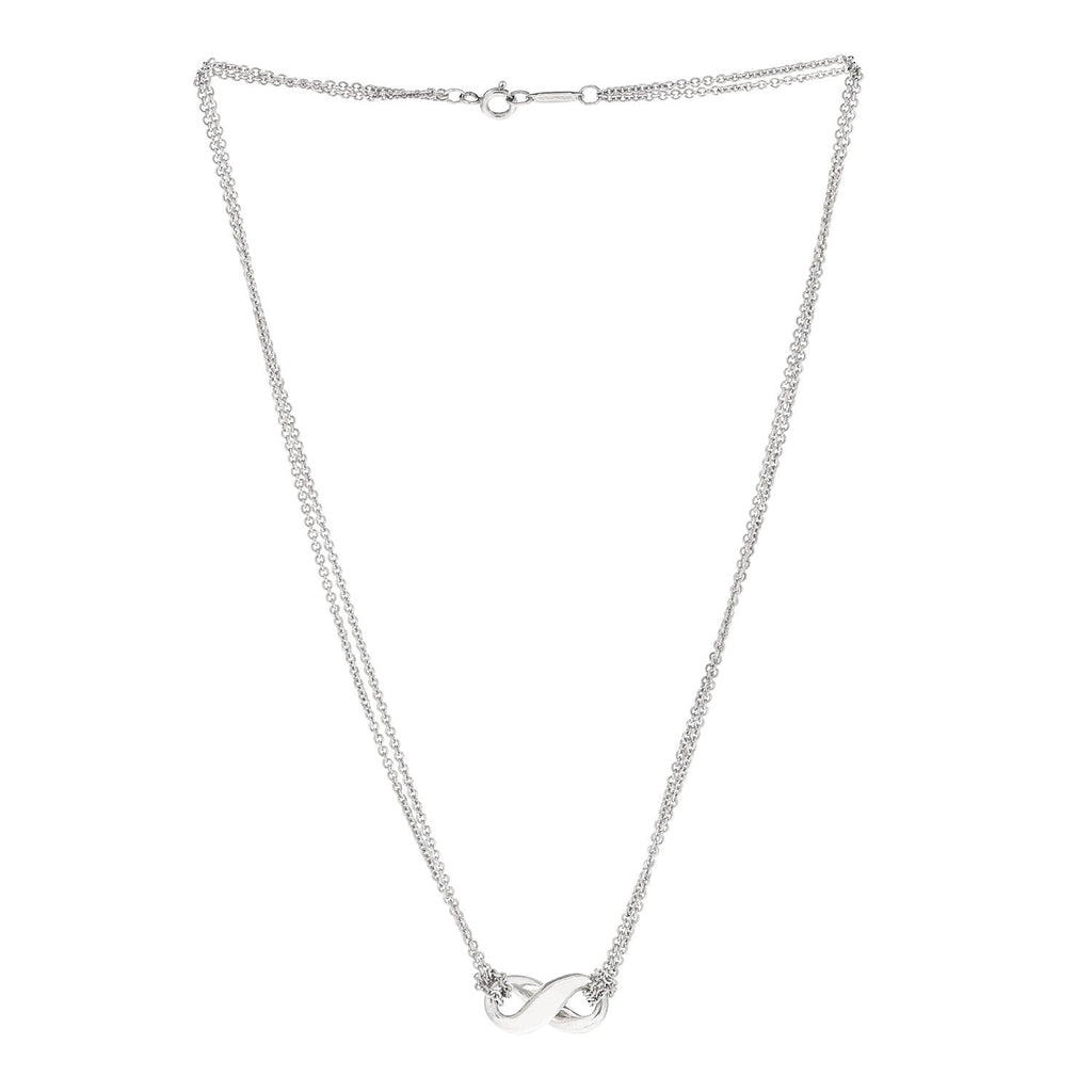 Sterling Silver Figure 8 Pendant Necklace