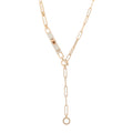 18K Rose Gold Diamond Pave PM Kelly Chaine Lariat Necklace SH